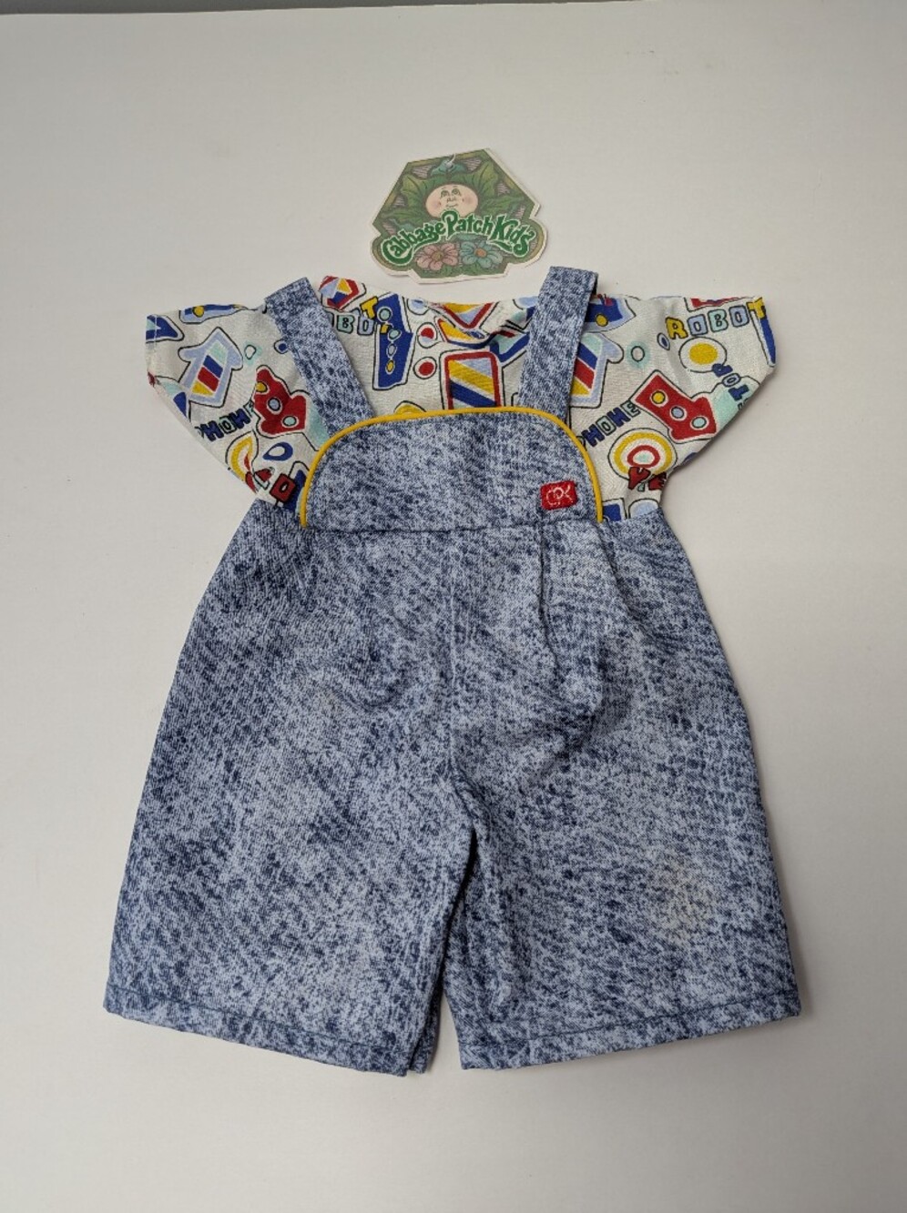 Cabbage Patch Kids Doll Clothes Hasbro Acid Wash Overalls CPK